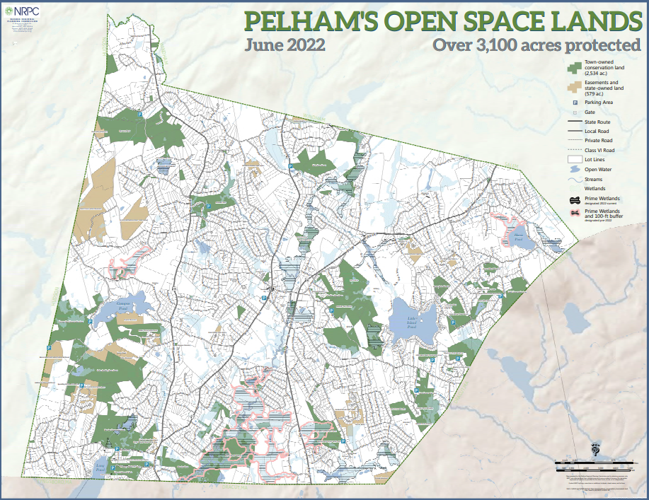 Pelham Open Spaces Map