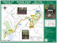 Map of Spring Street Town Forest, Moose Pond Conservation Area and Calitri Conservation Area
