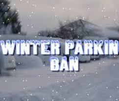Winter parking ban graphic