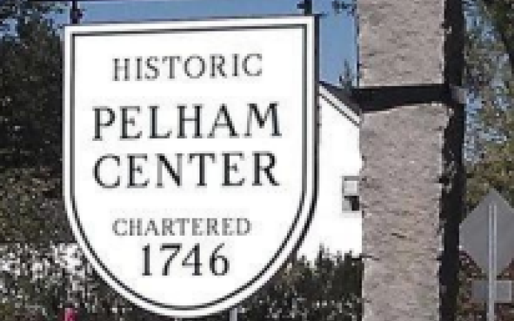 Town of pelham incorporation sign