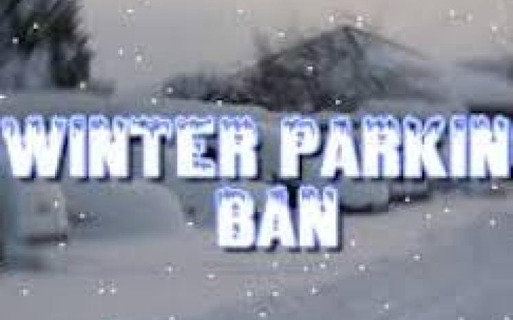 Winter parking ban graphic